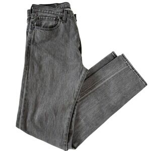 Levi's 501 33 x 34 Men's Gray Straight Leg Denim Jeans Classic Fit